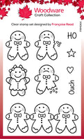 Woodware Clear Singles Tiny Gingerbread Man 3 in x 4 in Stamp