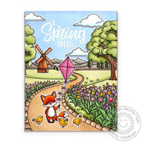 Tulip Path Background Stamps