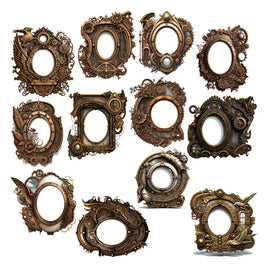 Steampunk City Frames Ephemera
