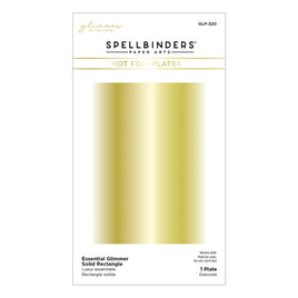 Essential Glimmer Solid Rectangle Glimmer Hot Foil Plate