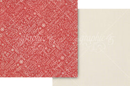 Snowdrift White - Deck The Halls Double-Sided Cardstock 12"X12"