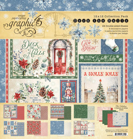 Deck The Halls - Graphic 45 Collection Pack 12"X12"