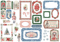 Deck The Halls - Tags & Frames Graphic 45 Chipboard Die-Cuts