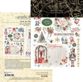 Deck The Halls - Graphic 45 Rub-On Transfers