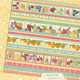 Silce of Life Borders - Graphic 45 Collection 12X12 Patterned Paper
