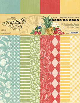 Slice of Life - Graphic 45 Patterns & Solids Collection Pack 8.5"X11"