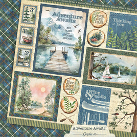 Adventure Awaits - Graphic 45 Collection 12X12 Patterned Paper