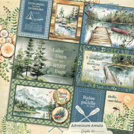 Adventure Awaits Journaling - Graphic 45 Collection 12X12 Patterned Paper