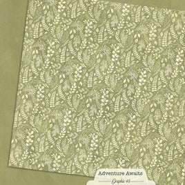 Fern Green - Graphic 45 Collection 12X12 Patterned Paper