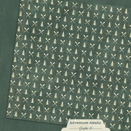 Evergreen - Graphic 45 Collection 12X12 Patterned Paper