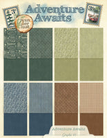 Adventure Awaits - Graphic 45 Patterns & Solids Collection Pack 8.5"X11"