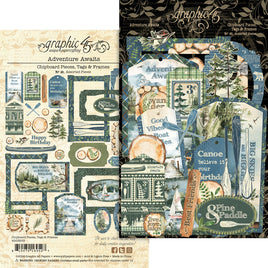 Adventure Awaits - Graphic 45 Chipboard Die-Cuts
