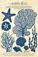 Ocean Blue - Graphic 45 Keepsake Kit With Exlusive Metal Die Set