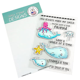 A Whale of a Time 4x6 Clear Stamp Set