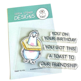 A toast to you - 3x4 Clear Stamp Set