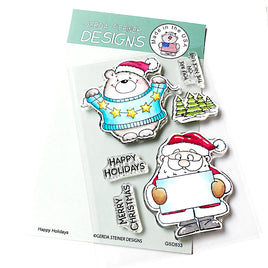 Happy Holidays - 4x6 Clear Stamp Set