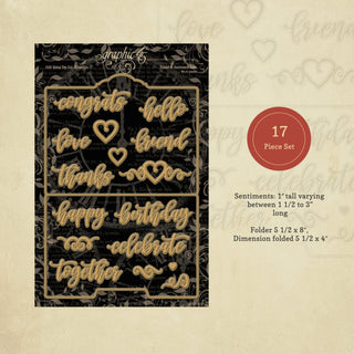 Graphic 45 Staples Dies Folder & Sentiment Dies