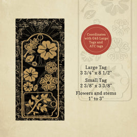 Graphic 45 Staples Dies Large Tag, ATC Tag & Flower