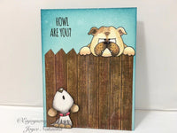 Howl are you? Puppy 4x6 Clear Stamp Set