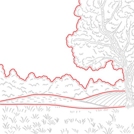 Farmhouse Fields Scene Builder - Honey Cuts Die