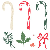 Lovely Layers: Candy Cane - Honey Cuts Die
