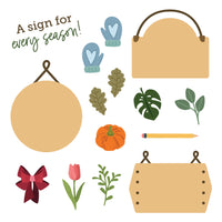 Lovely Layers: Seasonal Signs - Honey Cuts Die