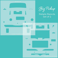 Big Pickup Details - Stencil Set