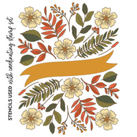 Bountiful Banner (6pc) - Coordinating Stencil Set