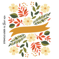 Bountiful Banner (6pc) - Coordinating Stencil Set