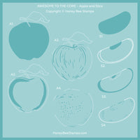 Awesome To The Core (2pc) - Coordinating Stencil Set