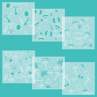 Forest Floor (6pc) - Background Stencil Set