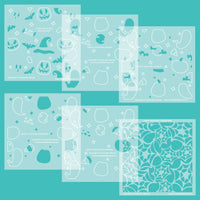 Happy Haunting (6pc) - Background Stencil Set