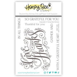 Give Thanks - Clear Stamp