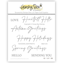 Seasonal Sentiments - Clear Stamp