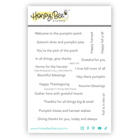 Mini Messages: Fall - Clear Stamp