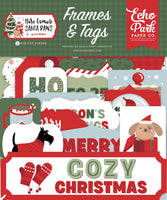 Here Comes Santa Paws Frames & Tags