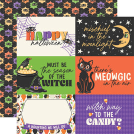 6x4 Journaling Cards - Echo Park Halloween Parade Cardstock 12"X12"