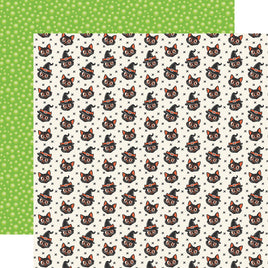 Scared-y Cats - Echo Park Halloween Parade Cardstock 12"X12"