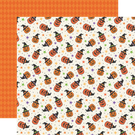 Jack-O-Lantern Party - Echo Park Halloween Parade Cardstock 12"X12"