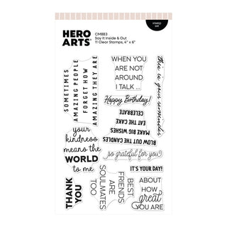 Clear Stamp, Say It Inside & Out
