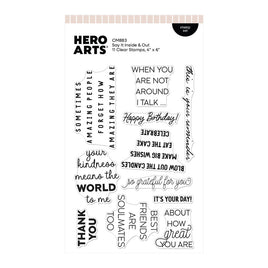 Clear Stamp, Say It Inside & Out