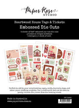 Heartwood House 6x8 Tags & Tickets Embossed Die Cuts 35845