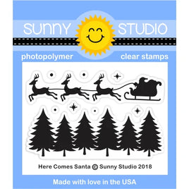 Here Comes Santa Stamp