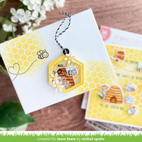 Honeycomb Shaker Gift Tag - Lawn Cuts Custom Craft Die