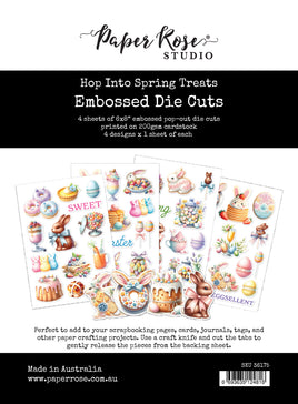 Hop Into Spring 6 x 8" Treats Embossed Die Cuts 36175