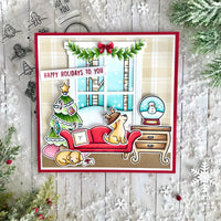Little Snow Globe: Dog - Lawn Fawn Clear Stamp