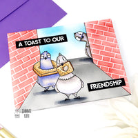 A toast to you - 3x4 Clear Stamp Set