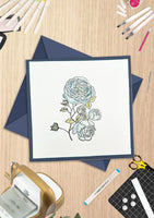 Birthday Wishes Floral - GoLetterPress Impression Stamp
