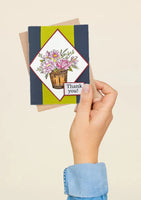 Thank you Floral - GoLetterPress Impression Stamp