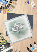 Missing You Floral - GoLetterPress Impression Stamp